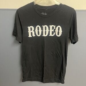 Rodeo‎ Cowgirl Sellout  Graphic Black T-Shirt sz Small S Texas True Shirt